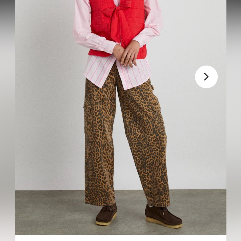 BRAND NEW!!!!!!!!!!!! Damson Madder. Cheetah print cargo jeans